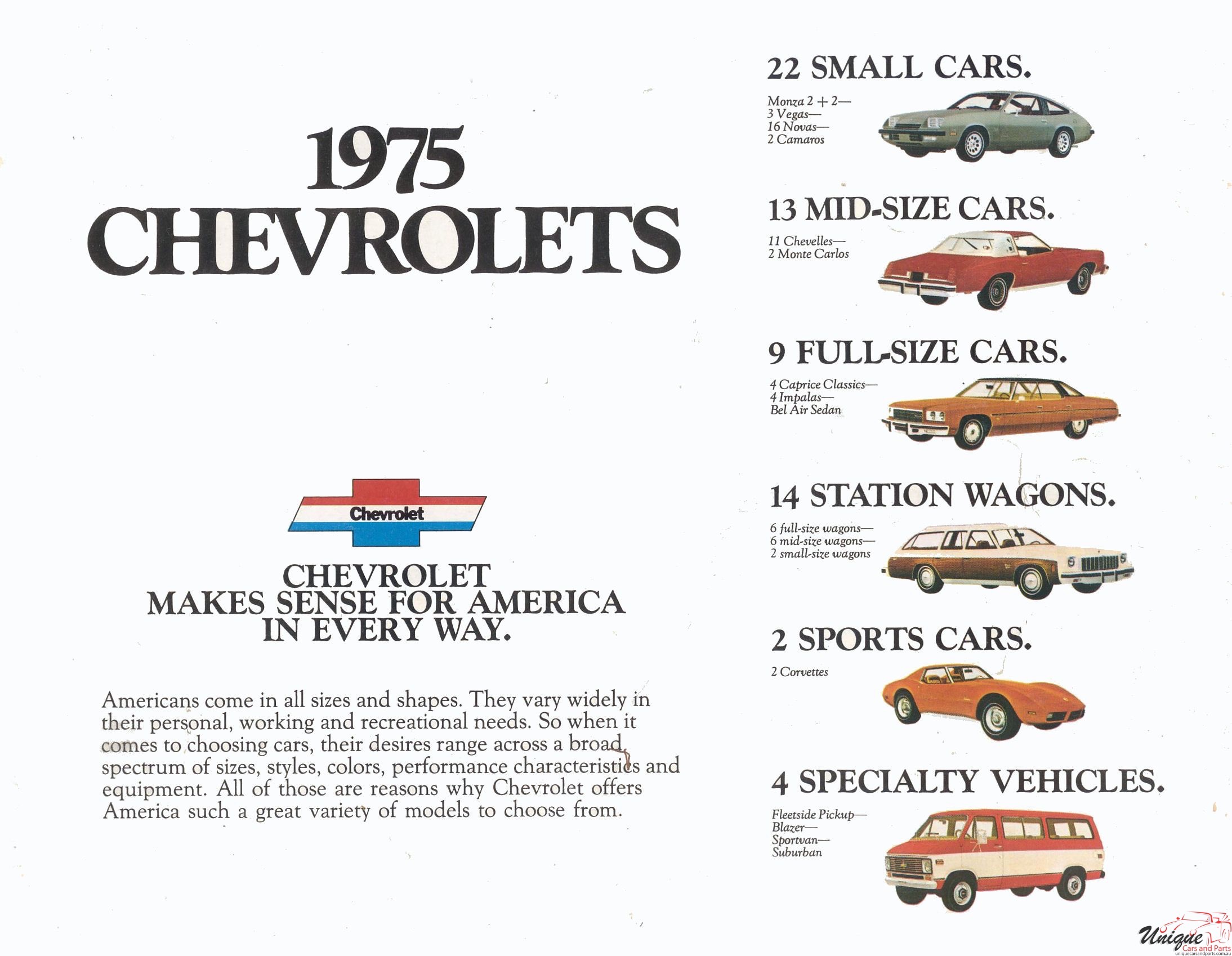 1975 Chevrolet Full Line Brochure